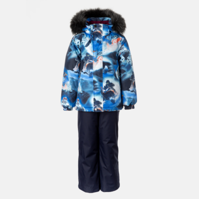 Dark blue (patterned)